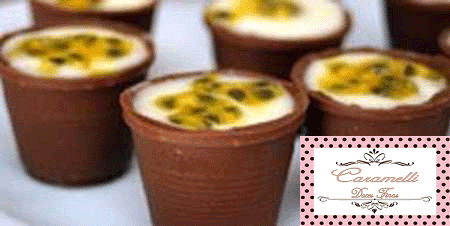 Copinho de Chocolate com Mousse de Maracujá